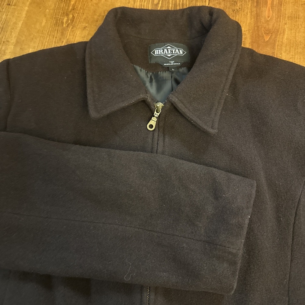 Braetan Women's Wool
Blend Jacket Large Brown Vintage FLAWS